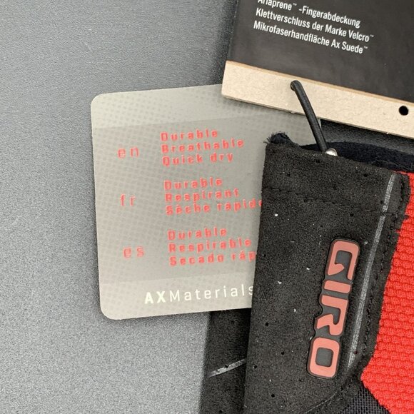 Giro Havoc Mountain Biking Gloves Adult Ginja Red Black X-Large XL Hook Loop NEW - Picture 7 of 7